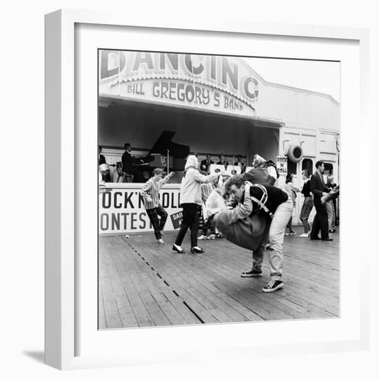 Couple Dancing to Bill Gregory's Band. August 1958-Staff-Framed Photographic Print