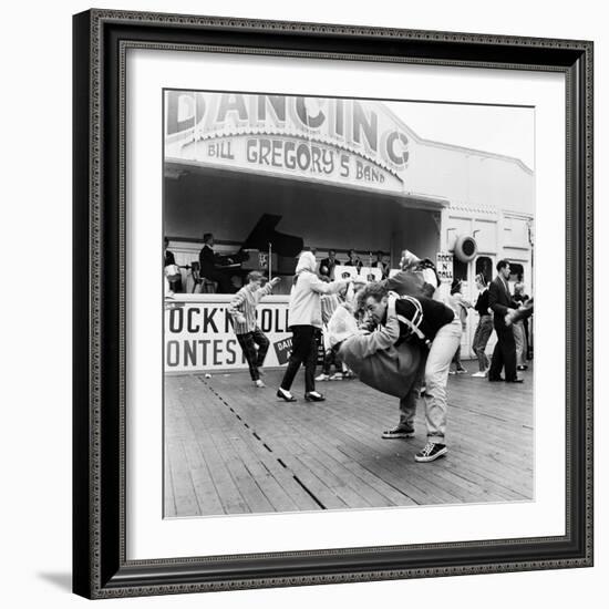 Couple Dancing to Bill Gregory's Band. August 1958-Staff-Framed Photographic Print