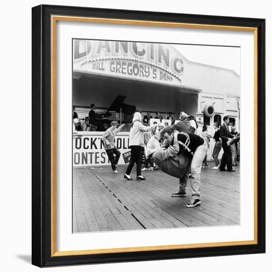 Couple Dancing to Bill Gregory's Band. August 1958-Staff-Framed Photographic Print