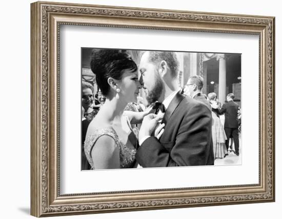 Couple Dancing Together at the Metropolitan Museum of Art Fashion Ball, NY, November 1960-Walter Sanders-Framed Photographic Print