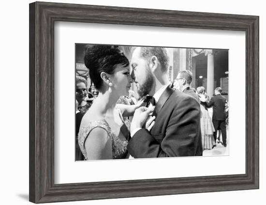 Couple Dancing Together at the Metropolitan Museum of Art Fashion Ball, NY, November 1960-Walter Sanders-Framed Photographic Print