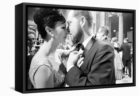 Couple Dancing Together at the Metropolitan Museum of Art Fashion Ball, NY, November 1960-Walter Sanders-Framed Premier Image Canvas