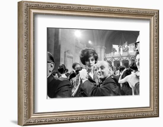 Couple Dancing Together at the Metropolitan Museum of Art Fashion Ball, NY, November 1960-Walter Sanders-Framed Photographic Print