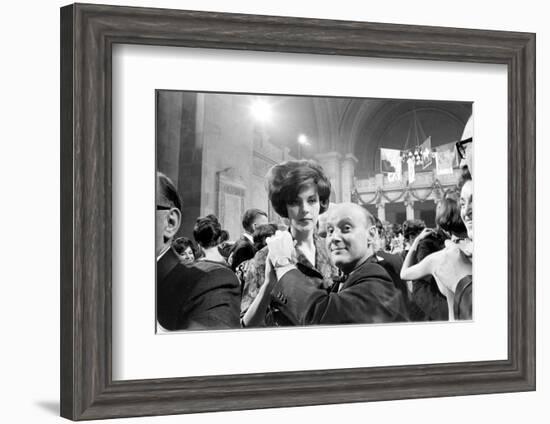 Couple Dancing Together at the Metropolitan Museum of Art Fashion Ball, NY, November 1960-Walter Sanders-Framed Photographic Print