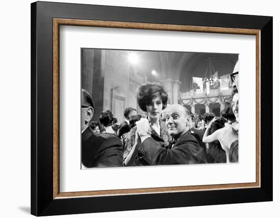 Couple Dancing Together at the Metropolitan Museum of Art Fashion Ball, NY, November 1960-Walter Sanders-Framed Photographic Print