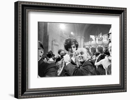 Couple Dancing Together at the Metropolitan Museum of Art Fashion Ball, NY, November 1960-Walter Sanders-Framed Photographic Print