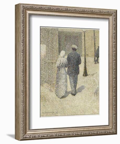 Couple dans la rue-Charles Angrand-Framed Giclee Print