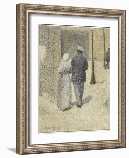 Couple dans la rue-Charles Angrand-Framed Giclee Print