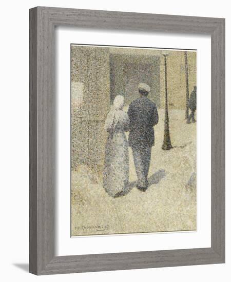 Couple dans la rue-Charles Angrand-Framed Giclee Print