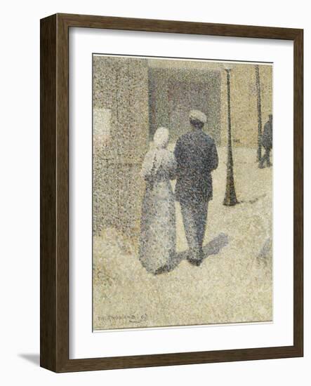 Couple dans la rue-Charles Angrand-Framed Giclee Print