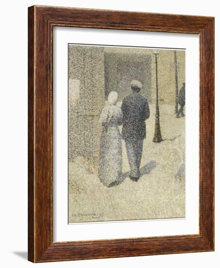 Couple dans la rue-Charles Angrand-Framed Giclee Print