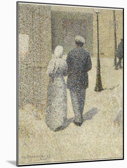 Couple dans la rue-Charles Angrand-Mounted Giclee Print