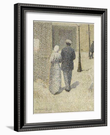 Couple dans la rue-Charles Angrand-Framed Giclee Print