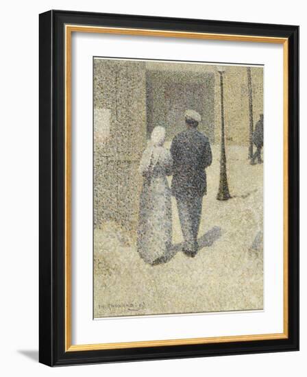 Couple dans la rue-Charles Angrand-Framed Giclee Print