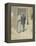 Couple dans la rue-Charles Angrand-Framed Premier Image Canvas