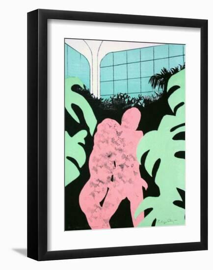 Couple dans la Serre I-Philippe Collage-Framed Collectable Print