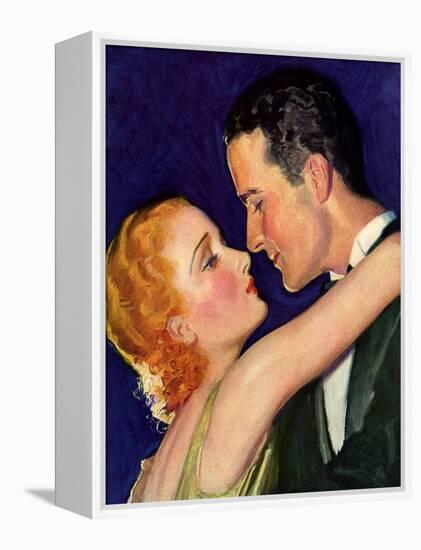 Couple Embracing, 1932-McClelland Barclay-Framed Premier Image Canvas