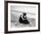 Couple Embracing on Beach-null-Framed Photographic Print