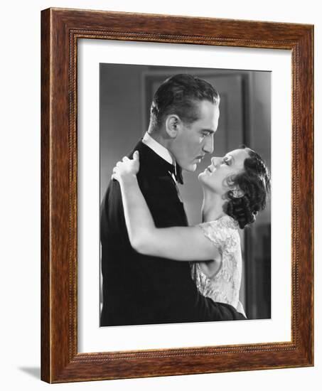 Couple Embracing-null-Framed Photo