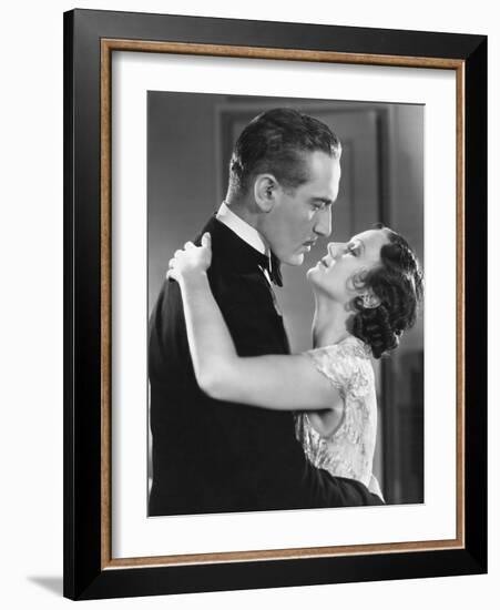 Couple Embracing-null-Framed Photo