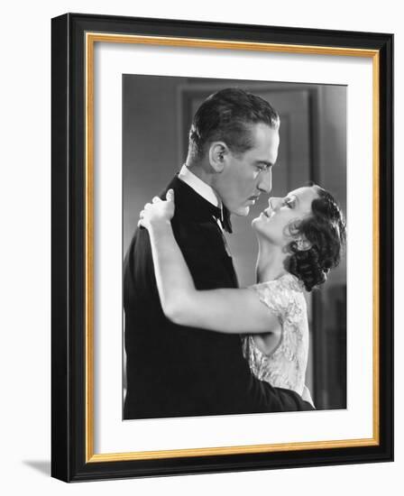 Couple Embracing-null-Framed Photo