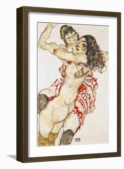 Couple Embracing-Egon Schiele-Framed Giclee Print