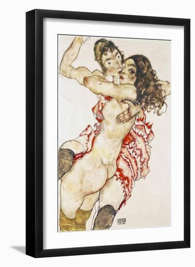 Couple Embracing-Egon Schiele-Framed Giclee Print