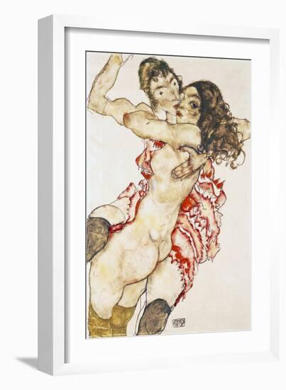 Couple Embracing-Egon Schiele-Framed Giclee Print