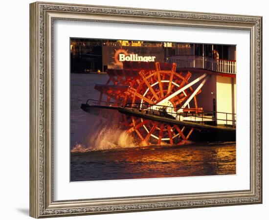 Couple Enjoying Sunset on Mississippi River, New Orleans, Louisiana, USA-Adam Jones-Framed Photographic Print