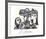 Couple et Enfant au Rameau D'Olivier-Pablo Picasso-Framed Collectable Print