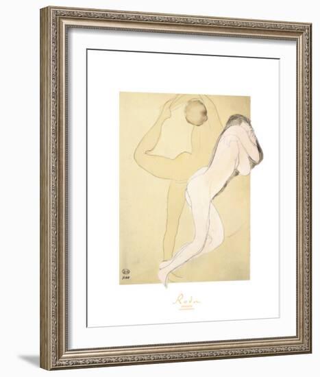 Couple Feminine-Auguste Rodin-Framed Art Print