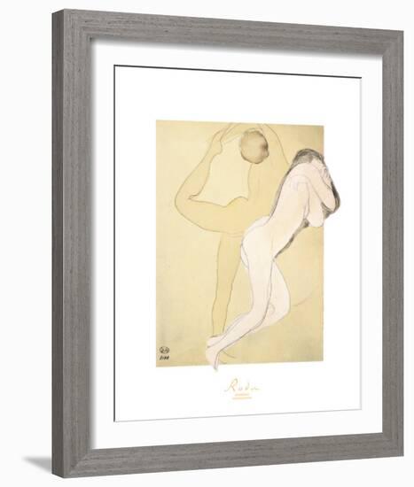 Couple Feminine-Auguste Rodin-Framed Art Print