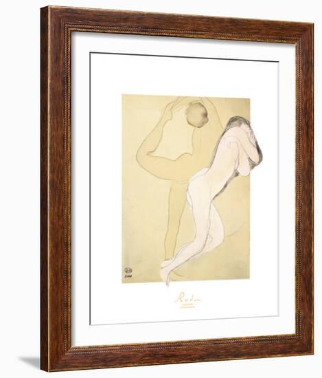 Couple Feminine-Auguste Rodin-Framed Art Print