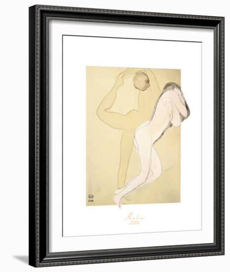 Couple Feminine-Auguste Rodin-Framed Art Print