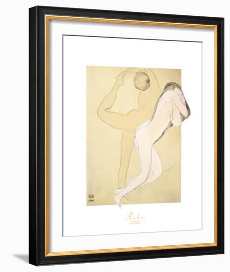 Couple Feminine-Auguste Rodin-Framed Art Print