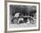 Couple Having a Picnic by an Mg Ta Midget, Late 1930S-null-Framed Photographic Print