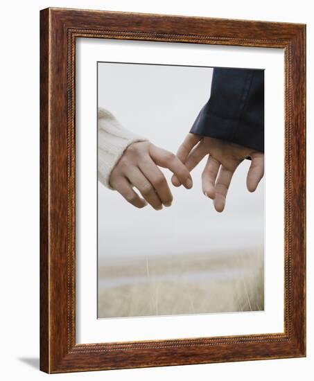 Couple Holding Hands-null-Framed Photographic Print