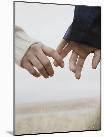Couple Holding Hands-null-Mounted Photographic Print