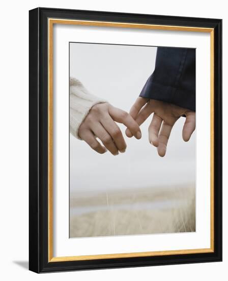 Couple Holding Hands-null-Framed Photographic Print