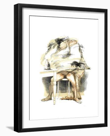 Couple II-Julio Zapata-Framed Collectable Print