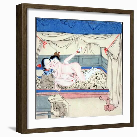 Couple in a Bed-null-Framed Giclee Print