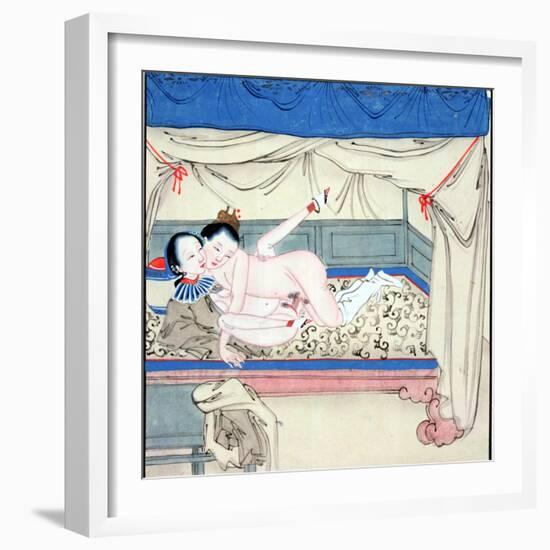 Couple in a Bed-null-Framed Giclee Print