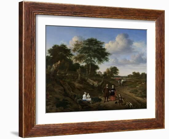 Couple in a Landscape, 1667-Adriaen van de Velde-Framed Giclee Print