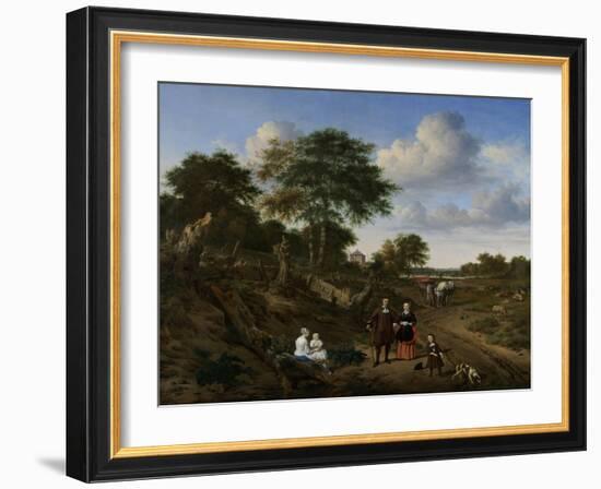 Couple in a Landscape, 1667-Adriaen van de Velde-Framed Giclee Print