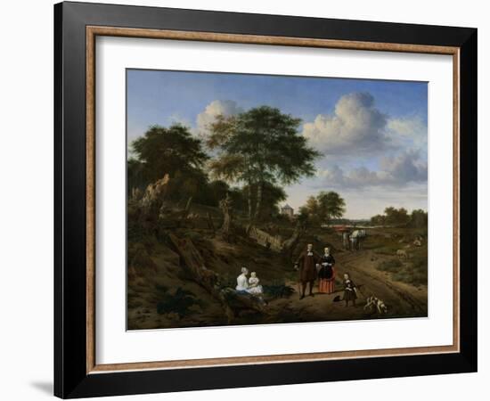 Couple in a Landscape-Adriaen van de Velde-Framed Art Print