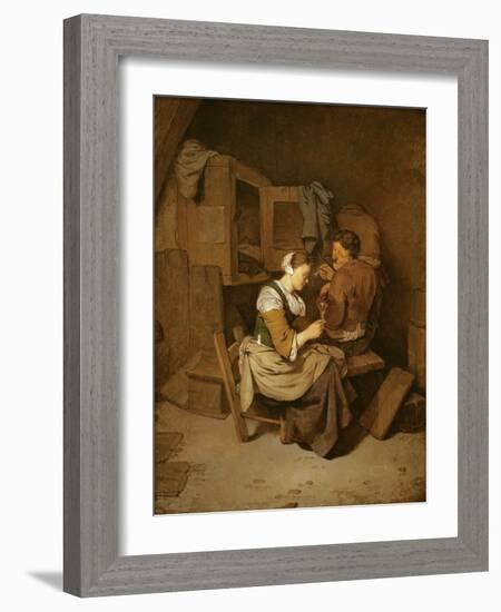 Couple in an Interior-Cornelis Bega-Framed Giclee Print