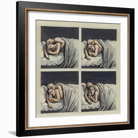 Couple in Bed, 2002-Evelyn Williams-Framed Giclee Print