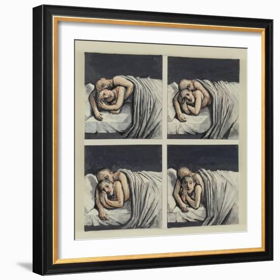 Couple in Bed, 2002-Evelyn Williams-Framed Giclee Print