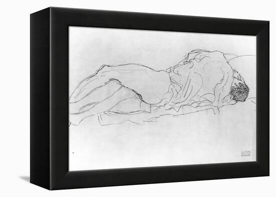 Couple in Bed, c.1915-Gustav Klimt-Framed Premier Image Canvas