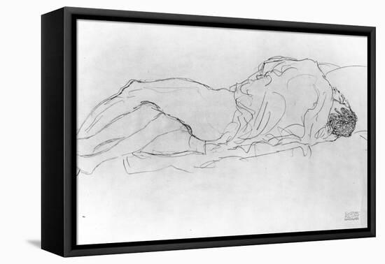 Couple in Bed, c.1915-Gustav Klimt-Framed Premier Image Canvas